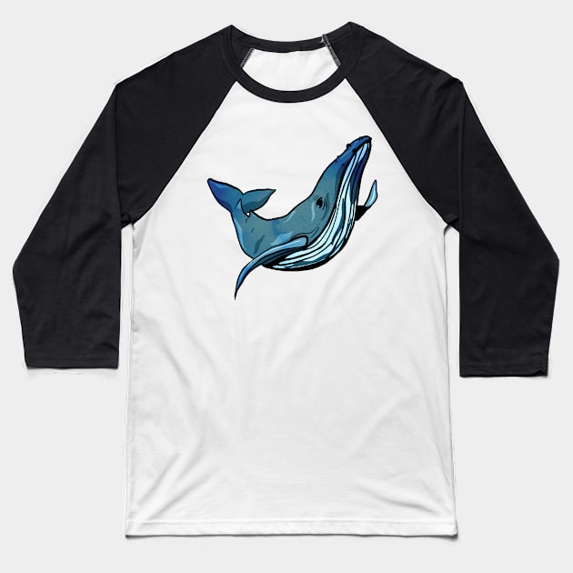 Fish Baseball T-Shirt by Usea Studio